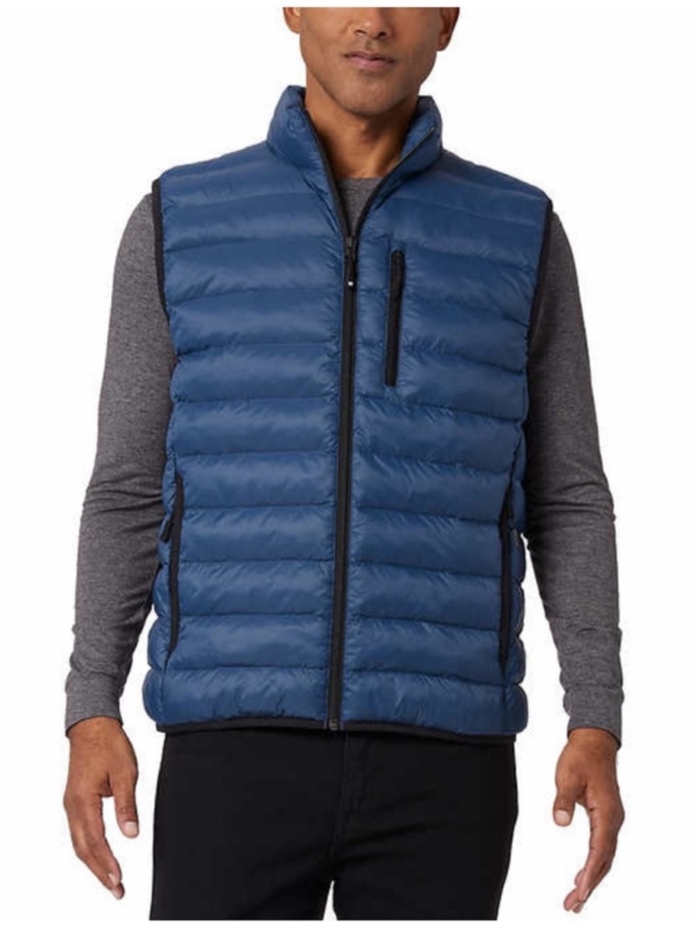 NWT 32 Degrees Men Puffer Vest BLUE - size XL cozy comfy winter lightweight